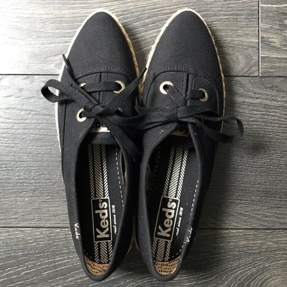 Black Keds Pointy Toe Espadrilles - Picture 4 of 6